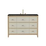 Celeste 48" Single Vanity, Sunwashed Oak with Embossed Shagreen, w/ 3 CM Phantome Eclos Top