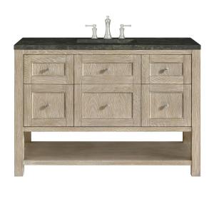 Breckenridge 48" Single Vanity, Whitewashed Oak, w/ 3 CM Phantome Eclos Top