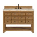 Malibu 48" Single Vanity, Amber Birch, w/ 3 CM Tajnar Eclos Top
