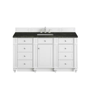 Bristol 60" Single Vanity, Bright White, w/ 3 CM Phantome Eclos Top