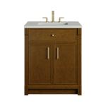 Bellshire 30" Single Vanity, Honey Oak w/ 3 CM Lime Delight Silestone Top