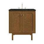 Laurent 30" Single Vanity, Honey Oak w/ 3 CM Phantome Eclos Top