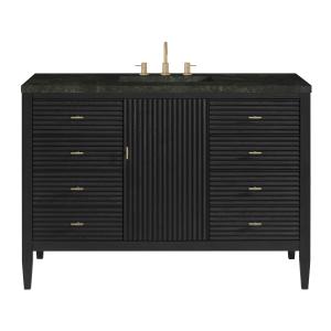 Myrrin 48" Single Vanity, Carbon Oak, w/ 3 CM Phantome Eclos Top