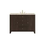 Gracyn 48" Single Vanity, Sable, w/ 3 CM Tajnar Eclos Top w/FreePower Wireless Charger