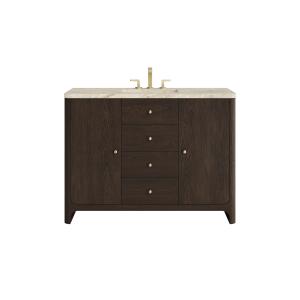 Gracyn 48" Single Vanity, Sable, w/ 3 CM Tajnar Eclos Widespread Top