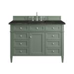 Brittany 48" Single Vanity, Smokey Celadon, w/ 3 CM Phantome Eclos Top