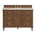 Lorelai 48" Single Vanity, Mid-Century Walnut, w/ 3 CM Tajnar Eclos Top