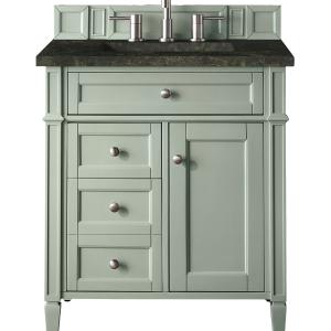 Brittany 30" Single Vanity, Sage Green, w/ 3 CM Phantome Eclos Top