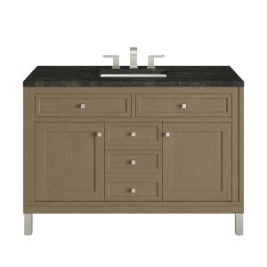 Chicago 48" Single Vanity, Walnut Whisper, w/ 3 CM Phantome Eclos Top