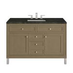 Chicago 48" Single Vanity, Walnut Whisper, w/ 3 CM Phantome Eclos Top