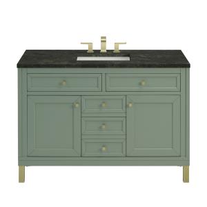 Chicago 48" Single Vanity, Smokey Celadon, w/ 3 CM Phantome Eclos Top