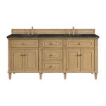 Lorelai 72" Double Vanity, Light Natural Oak, w/ 3 CM Phantome Eclos Top