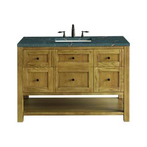Breckenridge 48" Single Vanity, Light Natural Oak w/ 3 CM Parisien Bleu Top w/FreePower Wireless Charger
