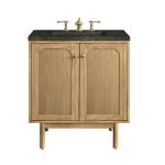 Laurent 30" Single Vanity, Light Natural Oak, w/ 3 CM Phantome Eclos Top