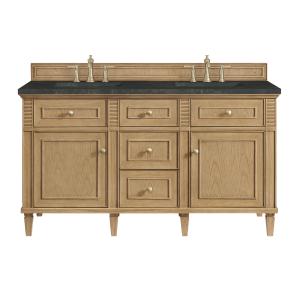 Lorelai 60" Double Vanity, Light Natural Oak, w/ 3 CM Phantome Eclos Top