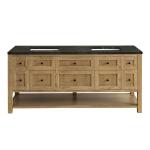 Breckenridge 72" Double Vanity, Light Natural Oak, w/ 3 CM Phantome Eclos Top