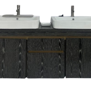 63" Freestanding Double Vanities Ebony