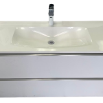 48" Wall Mount Vanity Glossy White