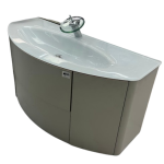 48" Wall Mounted Vanity Rounded Bianco