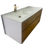 47" Wall Mount Vanity Off white