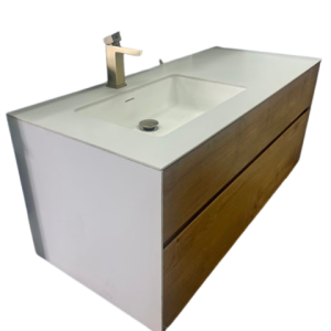 47" Wall Mount Vanity Off white