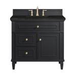 Lorelai 36" Single Vanity, Black Onyx, w/ 3 CM Phantome Eclos Top