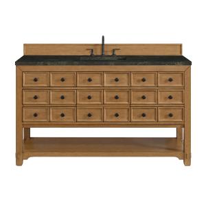 Malibu 60" Single Vanity, Amber Birch, w/ 3 CM Phantome Eclos Top