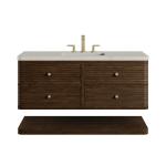 Allamari 48" Single Vanity, Sable w/ 3 CM Siberian Silestone Top