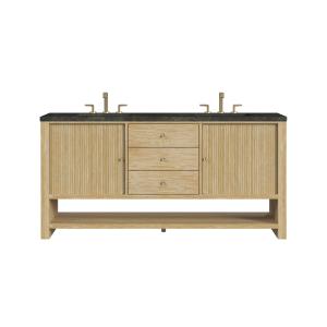 Marigot 72" Double Vanity, Sunwashed Oak, w/ 3 CM Phantome Eclos Top