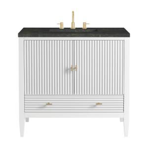 Myrrin 36" Vanity, Bright White, w/ 3 CM Phantome Eclos Top