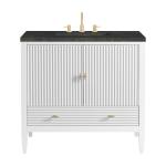 Myrrin 36" Vanity, Bright White, w/ 3 CM Phantome Eclos Top