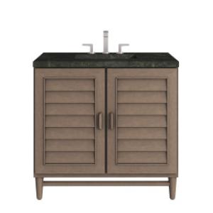 Portland 36IN Single Vanity Whitewashed Walnut w/ 3 CM Phantome Eclos Top