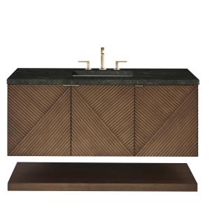 Marcello 48" Single Vanity, Chestnut, w/ 3 CM Phantome Eclos Top