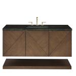 Marcello 48" Single Vanity, Chestnut, w/ 3 CM Phantome Eclos Top