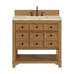 Malibu 36" Single Vanity, Amber Birch, w/ 3 CM Tajnar Eclos Top