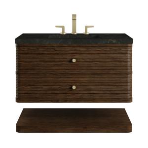 Allamari 36" Single Vanity, Sable w/ 3 CM Phantome Eclos Top