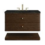 Allamari 36" Single Vanity, Sable w/ 3 CM Phantome Eclos Top