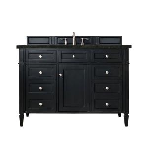 Brittany 48" Single Vanity, Black Onyx, w/ 3 CM Phantome Eclos Top