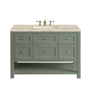 Breckenridge 48" Single Vanity, Smokey Celadon, w/ 3 CM Tajnar Eclos Top