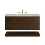 Allamari 48" Single Vanity, Sable w/ 3 CM Tajnar Eclos Top w/FreePower Wireless Charger