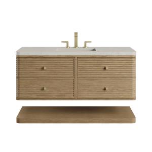 Allamari 48" Single Vanity, Dune Mist w/ 3 CM Siberian Silestone Top