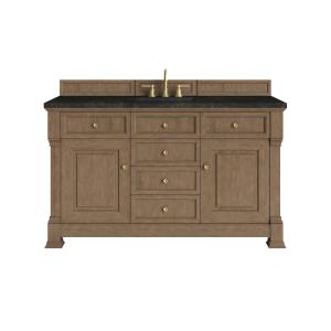 Brookfield 60" Single Vanity, Pecan, w/ 3 CM Phantome Eclos Top