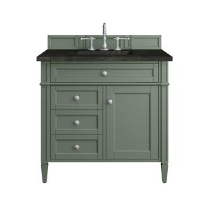 Brittany 36" Single Vanity, Smokey Celadon, w/ 3 CM Phantome Eclos Top