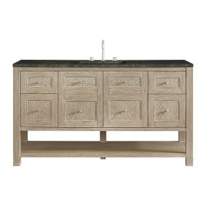 Breckenridge 60" Single Vanity, Whitewashed Oak, w/ 3 CM Phantome Eclos Top