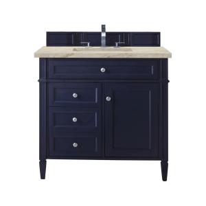 Brittany 36" Single Vanity, Victory Blue, w/ 3 CM Tajnar Eclos Top