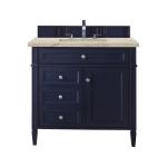 Brittany 36" Single Vanity, Victory Blue, w/ 3 CM Tajnar Eclos Top