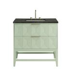 Emmeline 36" Single Vanity, Pistachio, w/ 3 CM Phantome Eclos Top
