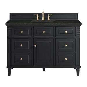 Lorelai 48" Single Vanity, Black Onyx, w/ 3 CM Phantome Eclos Top