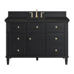 Lorelai 48" Single Vanity, Black Onyx, w/ 3 CM Phantome Eclos Top