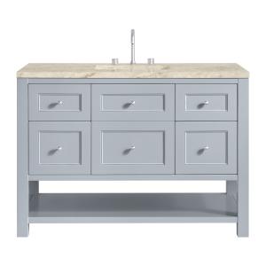 Breckenridge 48" Single Vanity, Serenity Blue, w/ 3 CM Tajnar Eclos Top
